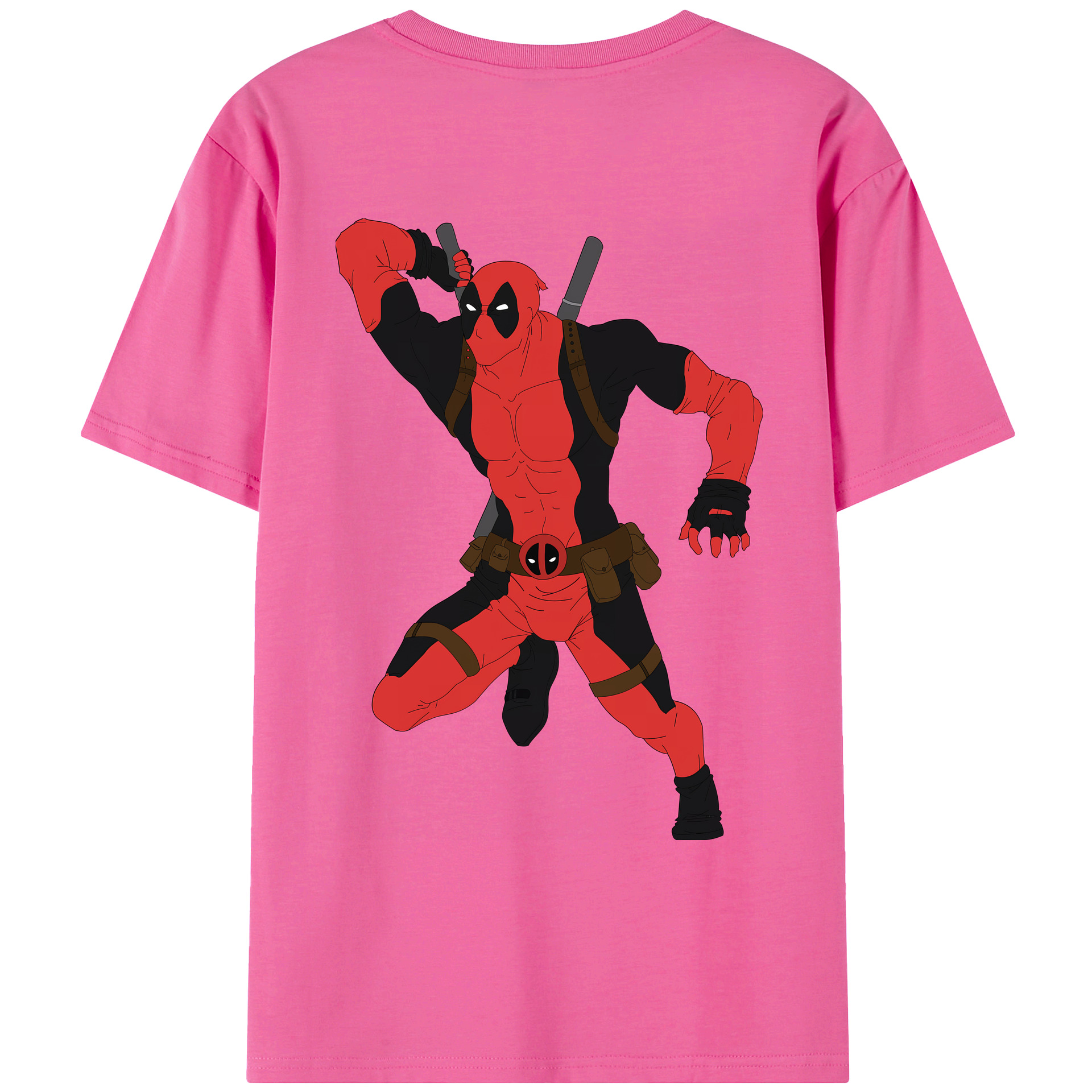 （画像用） Deadpool デッドプール レディース半袖Tシャツ(バックプリント)